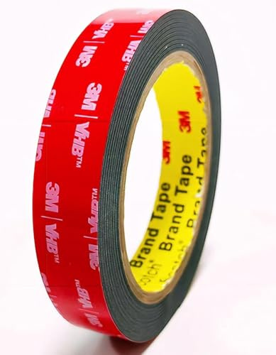 MHsons 5952 Double Sided Foam Acrylic Adhesive (20mm x 3meters) Mounting Tape Heavy Duty Automobile Tape Indoor Outdoor Applications Metal Bonding & Home Decor