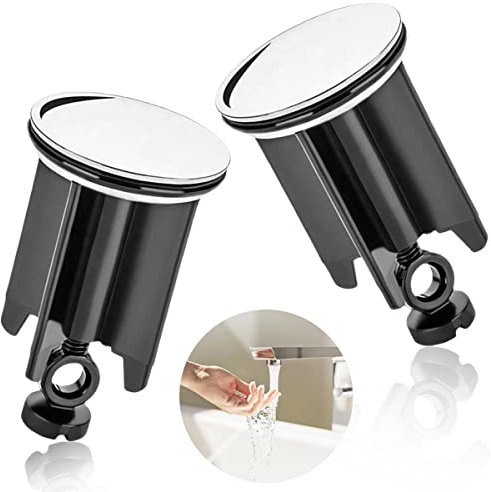 Waschbeckenstöpsel, 2 Stück Abflussstopfen Waschbecken, Abflussstopfen Stöpsel, Badewannenstöpsel, Stöpsel Waschbecken für Alle Handelsüblichen Waschbecken und Bidets