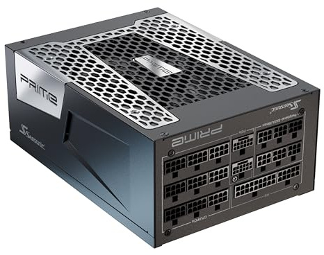 Seasonic Prime-TX-1600 1600 W ATX30 PRIME-TX-1600-ATX30 | 80 Plus & Cybenetics Titanium A Fully Modular Dual 12V-2x6 RTX 5090 AMD RX 9000 Ready AI Workstation 12 Jahre Garantie