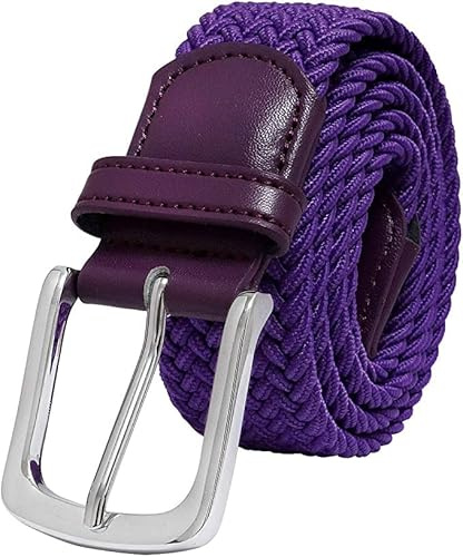 GREAT AIGOO Cinturón trenzado extensible y elástico para hombres y mujeres, para Vaqueros, Cintura Ajustable Medida 110x3CM…