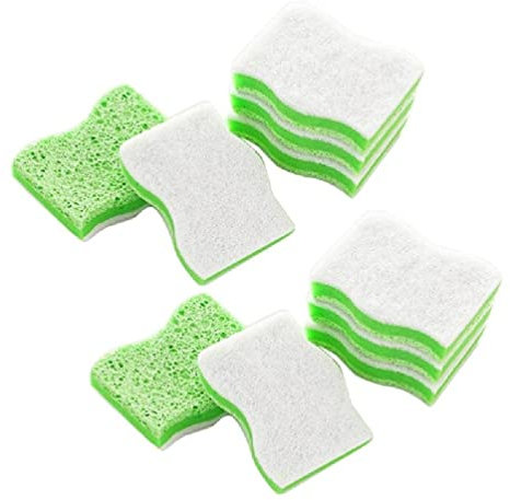 Creativity Magic - Esponja para lavar platos, almohadilla de estropajo fuerte, esponja de pulpa de madera comprimida, cocina, baño, limpieza, herramientas de limpieza, esponja de borrador mágico,