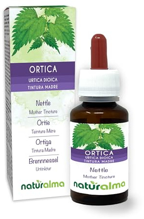 Nettle (Urtica dioica) Leaves and Roots Alcohol-Free Mother Tincture Naturalma - Liquid Extract Drops 60 ml - Food Supplement - Vegan