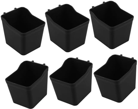 VILLFUL Pegboard Storage Bins 6 pack Pegboard Organizer Kit for Garage Workbench Office Room Cups for Small Parts Storage 4.29 X 3.46 X 3.15 in