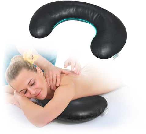 Breast Pillow for Massage Table, Massage Breast Support Pillow for Sleeping, Massage Bolster Wedge, Post Surgery Breast Pillow Chest, Faux Leather Spa Massage Cushion Prone Pillow for Beauty Salon