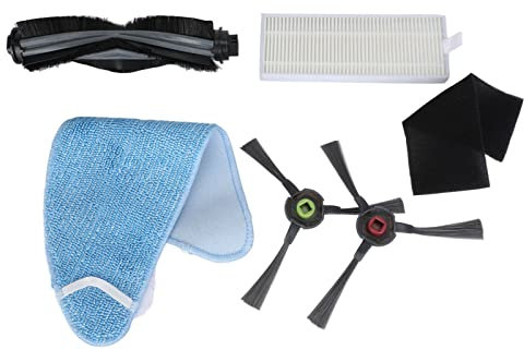Kit Accessori Spazzatrice Accessori Spazzatrice Spazzola Principale Set Filtri Spazzola Laterale Mop Lavabile con Schermo Filtrante per Spazzola Laterale con Spazzola Rotante