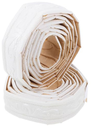 Veemoon 2rollos Moldura Autoadhesiva Flexible Para Pared Borde Protector De Esquinas Zócalo Blanco Fácil Instalación Para Baño Salón Decoración Doméstica