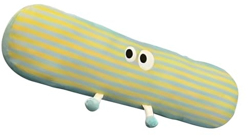 Körperkissen lang – Verstellbarer zerkleinerter Memory-Schaum, kühlendes Körperkissen | gestreiftes Kuschelkissen, ideal für Seitenschläfer, Unterstützung für große Personen