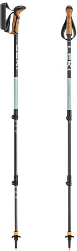 LEKI Khumbu AS Wanderstöcke Damen & Herren | verstellbare Trekkingstöcke aus Aluminium (110-145cm) mit Trekkingteller | Antishock Dämpfungssystem by LEKI