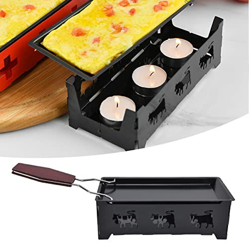 BAFOVY Mini Sartén Raclette de Queso, Vajilla Portátil para Queso Fundido o Huevos Cocidos, Fácil de, Disfruta Comidas en Cualquier Lugar, Diseño Hermoso