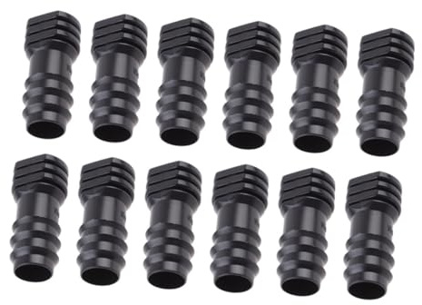 ibasenice Lot de 20 Bouchons pour Tuyaux PE D’arrosage Micro-Aspersion, Plastique Solide Noir, Tube Diamètre Standard, Jardin Serrage, Étanchéité Sécurisée, Installation Facile
