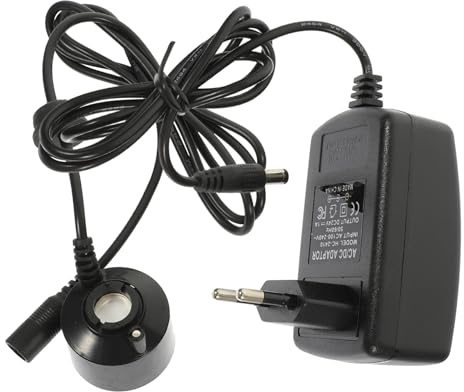 NUOBESTY Generador De Niebla Ultrasónico Electrónico para Interiores y Exteriores, Mini 3.6 Cm x 16 Mm, Plástico Resistente, Voltaje Ac220v, para Peceras, Jardines, Estanques y Fuentes Decorativas