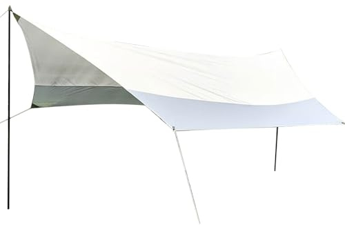 Tenda Da Sole Per La Spiaggia,5.2x4.5m Protettivo Dal Sole Per Esterno | Copertura per Ombra da Esterno - Per Utilizzo In Spiaggia Picnic Campeggio Cortile Giardino Patio E Prato