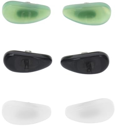 Operitacx 3 Paires de Coussinets pour Lunettes à Petit Pont de Nez en Verre et Alliage Confortables et Antidérapants Design Élégant Feuille pour Lunettes de Soleil