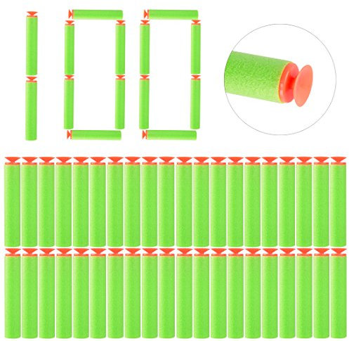 Foxom Saugnapf Pfeile, 100Pcs Saugnapf Darts Nachfüllpack Für Nerf N-Strike Elite Series Blasters