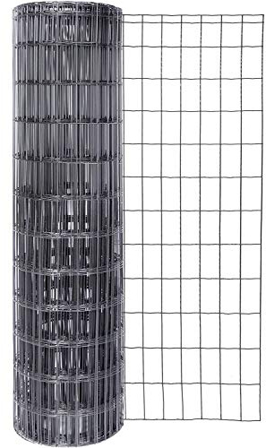 GAH-Alberts 605049 Schweißgitter Fix-Clip Pro | verschiedene Längen und Höhen - wahlweise in verschiedenen Farben | anthrazit-metallic | Höhe 122 cm | Länge 10 m, grau