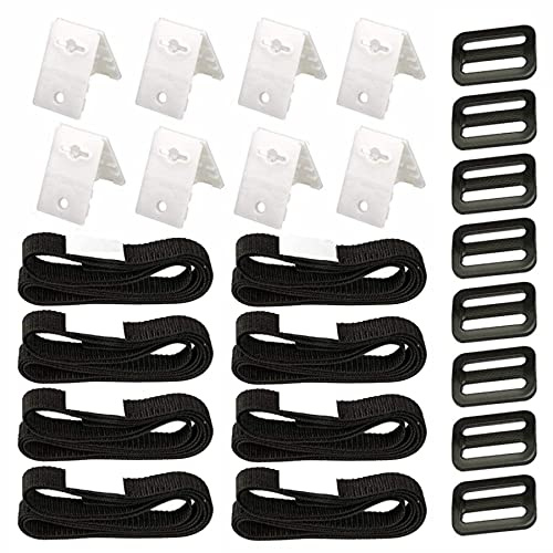 LOEPENLE 8er Set Befestigungsbänder Und Klammern,Haltebänder Poolfolie Solarfolie,Pool aufroller Für Solarfolie,Poolfolie Haltebänder,Befestigungsbänder Poolfolie,Pool Solarfolie Befestigung