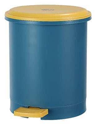 Poubelle Cuisine Poubelle à pas ronde 12L, poubelle en plastique, poubelle en plastique, poubelle intérieure amovible, poubelles ménagères, poubelles avec pédale de pile, bureau de cuisine Poubelle /