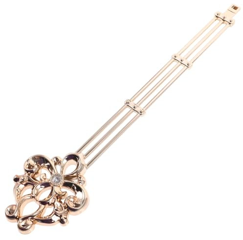 Yardenfun Quarzuhr Pendel Goldfarben Mit Strasssteinen Präzises Geräuschloses Ersatzpendel Für Wanduhr Luxuriöses Dekoratives Uhrwerk-zubehör Für Mechanische Wanduhren
