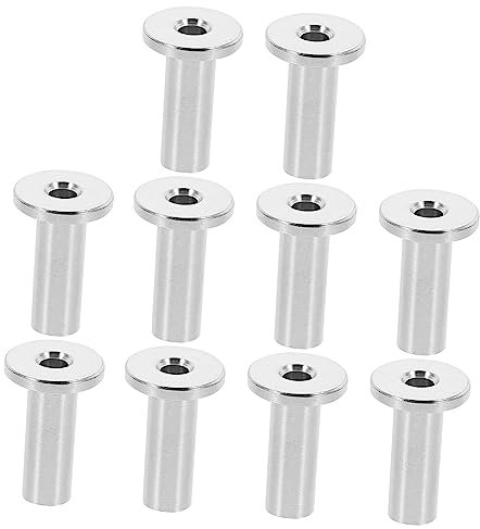 BESTonZON 10stücke Kabelschutzhülle Protector Deck Kabel Geländer Kit Drahtseilschutz Balustradenkabelschutz Rostfreier Schutzhülle Deckkabelgeländer-kit