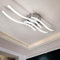 Sweier Lámpara de techo LED, lámpara LED moderna de 28 W, 2800 lúmenes, techo con forma de onda, blanco frío, 6000 K, techo curvo para pasillo dormitorio, cocina, salón