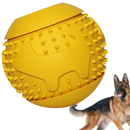 Futterball für Hunde, Leckerli-Spender für Hunde | Kausball für Welpen, interaktive Bälle für Hunde, Kauspielzeug für Hunde mit Anreicherung zur Reinigung des Hundes