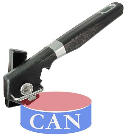 Safe Can opener Manual hand held, Side Cut tin Smooth Edge can opener for Seniors