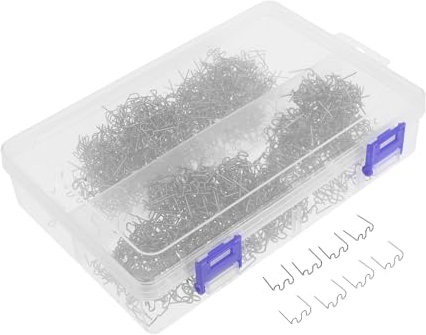 Cabilock 1000pièces Kit De Soudage Plastique Automobile Avec Agrafes Chaudes Pour Réparation Pare-chocs Supports De Lampe Fil De Outil De Soudure