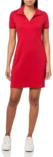 Nautica Women's Jeans Scalloped Trim Polo Dress, Samba, X-Small