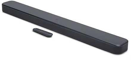 JBL Bar 300MK2-5.0 Channel All-in-one soundbar with Dolby Atmos, MultiBeam 3.0 & PureVoice 2.0, Easy Sound Calibration, JBL ONE App and Works with Voice Assistant-Enabled Speakers (Black)