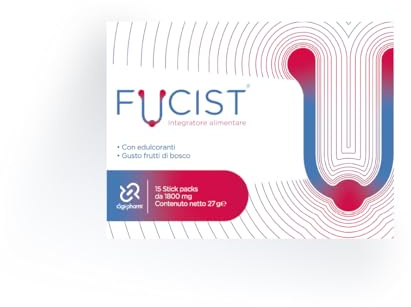FUCIST Integratore Vie Urinarie con D-Mannosio 1000 Mg, Mirtillo Rosso e PEA Palmitoiletanolamide, Alta concentrazione per Candida Cistite in Stick Orosolubili pronti all'uso