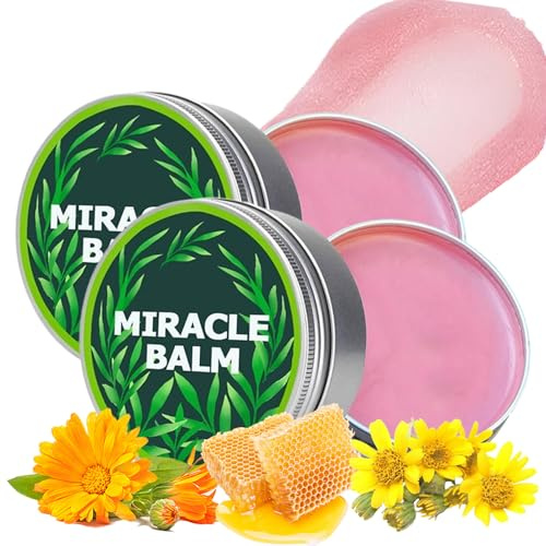 Miracle Balm - Miracle Balm for Swollen Legs & Feet - Soothing Joint Cream with Natural Herbal Ingredients - Fast-Absorbing & Non-Sticky Foot Balm - Lightweight Miracle Cream, 2PCS