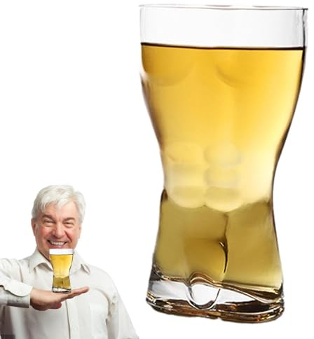 Vasos de chupito con forma de cuerpo – Tazas de cerveza de figura sexy, elegantes vasos de de whisky, vasos ergonómicos y exquisitos vasos de bar | Divertido regalo de broma de despedida de