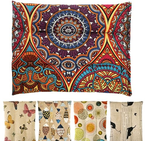 Saco Termico Semillas para Microondas | Bolsa Semillas Calor Microondas | Cojin de Semillas para Microondas | Sin Aroma | Relleno de Semillas de Mijo Ecológico | Fabricado en España 25x20cm