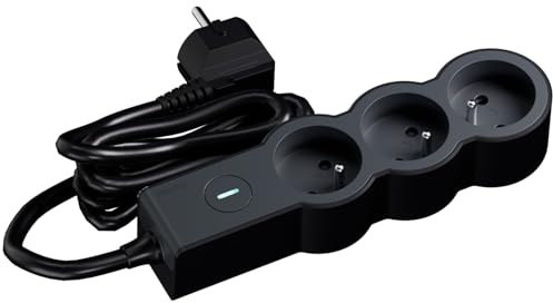 LEGRAND | Rallonge multiprise 3x2P+T 16A 3680W avec Interrupteur Lumineux on/Off, 3M, Noir