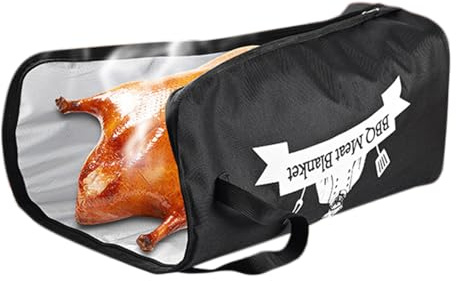 Coperta isolata per carne, pieghevole, per barbecue di grandi dimensioni, manzo e arrosti, con materiale robusto, borsa termica per picnic, campeggio