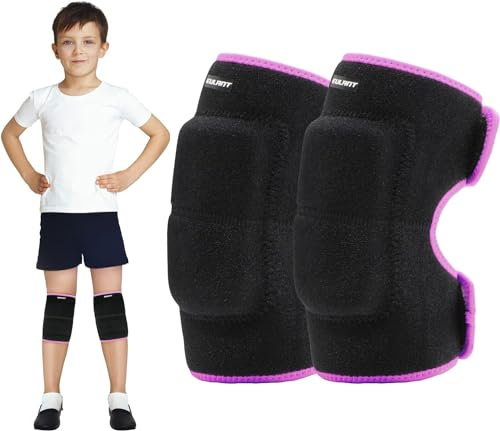 EULANT Knieschoner Volleyball mit Klett für Kinder & Erwachsene,Dicke SBR Schwamm Rutschfest Knieschützer für Scooter Skateboard Kampfsport Tanzen Fußball Handball Yoga Ski Radfahren MTB Arbeit