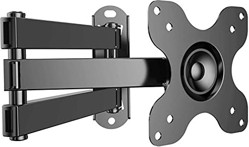 Supporto a Parete TV Full Motion per la maggior parte di TV da 10-30 pollici - Staffa per TV con Inclinazione, Rotazione e Prolunga per TV Piatto & Curvo fino a 15 kg Max VESA 100X100