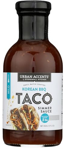 Urban Accents köstliche Korean BBQ Taco Simmer Sauce, 408 g – Süß-würzige koreanische Grillsauce
