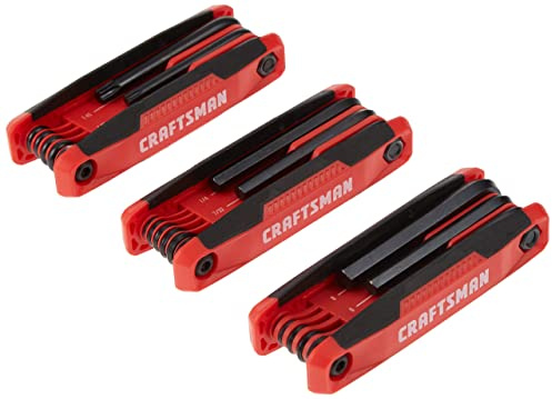 CRAFTSMAN Hex Key Set, 25-Key, 3 Pack, Folding (CMHT26004)