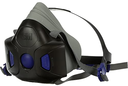 3M Respiratore a Semi-Maschera Riutilizzabile Secure Click HF-801, Small