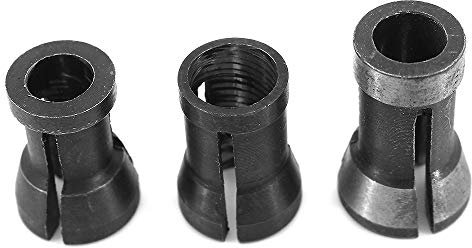 DingGreat 3 Stück Spannzangen Adapter, Spannzange für Geradschleifer Ersatzspannzange 6mm 6.35mm 8mm