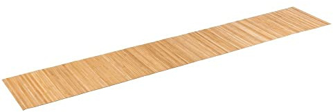 PANA®ECO Bambus Küchenläufer • Holz Küchenteppich für Flur • Teppich waschbar & rutschfest • Läufer 100% Bambus • Nachhaltig • Farbe: Natur • Größe: 50 x 290 cm