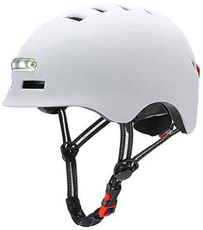 Mify skateboardhjälm, skaterhjälm, hjälm barn, med LED-ljus, skyddsutrustning, var och en från småbarn barn till tonåringar vuxna, skridskoåkning scooter cykel