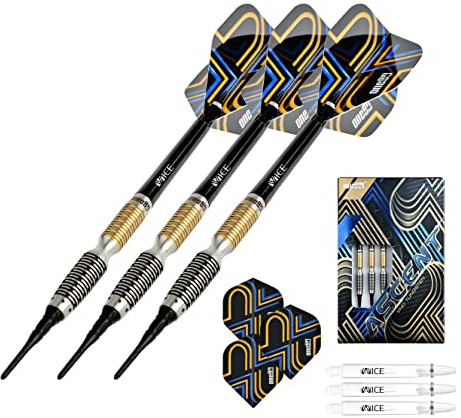 ONE80 Soft Dart Ascent 90% Tungsten Softtip Dart Softdart 3 Dartpfeile Set