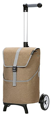 ANDERSEN Einkaufstrolley - Shopper Fun Mikkel beige 37 L Einkaufsroller, Rucksack, Thermo, vielseitig, Aluminium, Griff ergonomisch, leicht