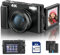 4K Digital Camera for Photography and Video Autofocus Anti-Shake, 48MP Vlogging Camera with SD Card, 3'' 180° Flip Screen Compact Camera with Flash, 16X Digital Zoom Travel Camera (2 Batteries)