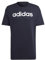 adidas Herren Essentials Single Jersey Linear Embroidered Logo Tee, Legend Ink / White, L