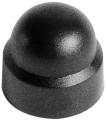 20x Sechskant Abdeckkappen – MADE IN GERMANY – Schutzkappen M8 – Schraubenkappen, Mutternschutzkappen, Abdeckung Schrauben – Schwarze Kunststoff Kappen