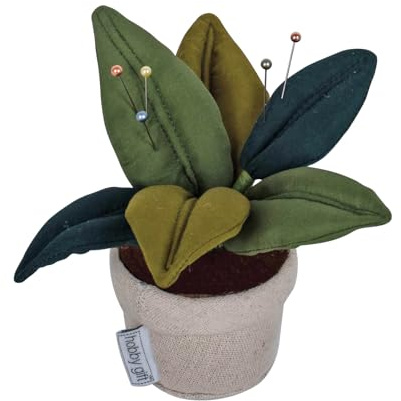 Hobby Gift Nadelkissen aus Stoff, 15 x 15 x 12 cm, Blumentopf