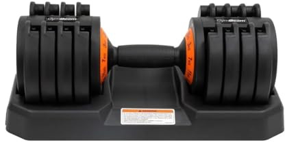 GymBeam Verstellbare Kurzhanteln 3-20 kg, Krafttraining, rutschfester Griff, ideal für Ober- und Unterkörper-Workouts